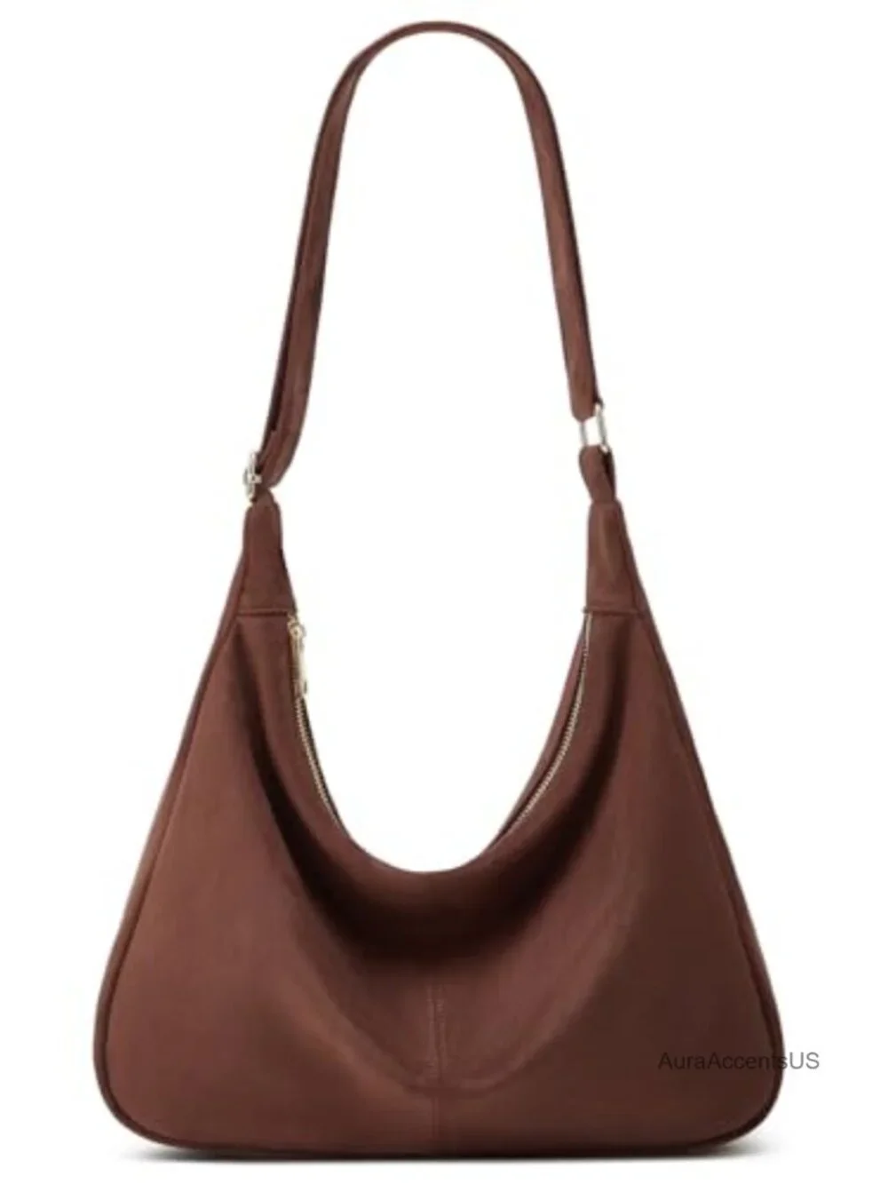 Slouchy Suede Hobo Bag Women Underarm Shoulder Crossbody Purse